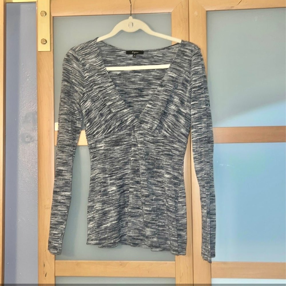 Express Grey Long Sleeve Shirt Size M